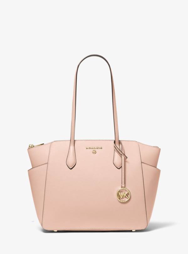 Damske Prenosná Taška Michael Kors Marilyn Medium Saffiano Leather Ruzove - Kabelky Michael Kors Nejlevnejsi | QKIMY-7938